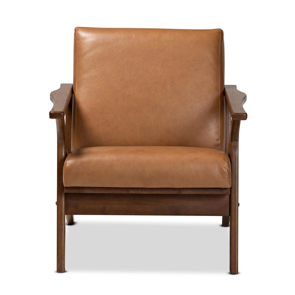 Leather Effect Lounge Chair. Picture 11