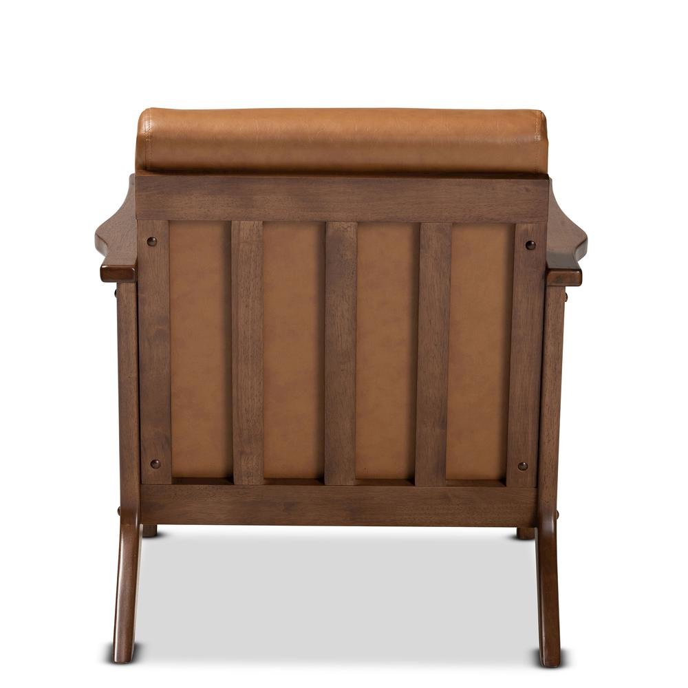 Leather Effect Lounge Chair. Picture 13