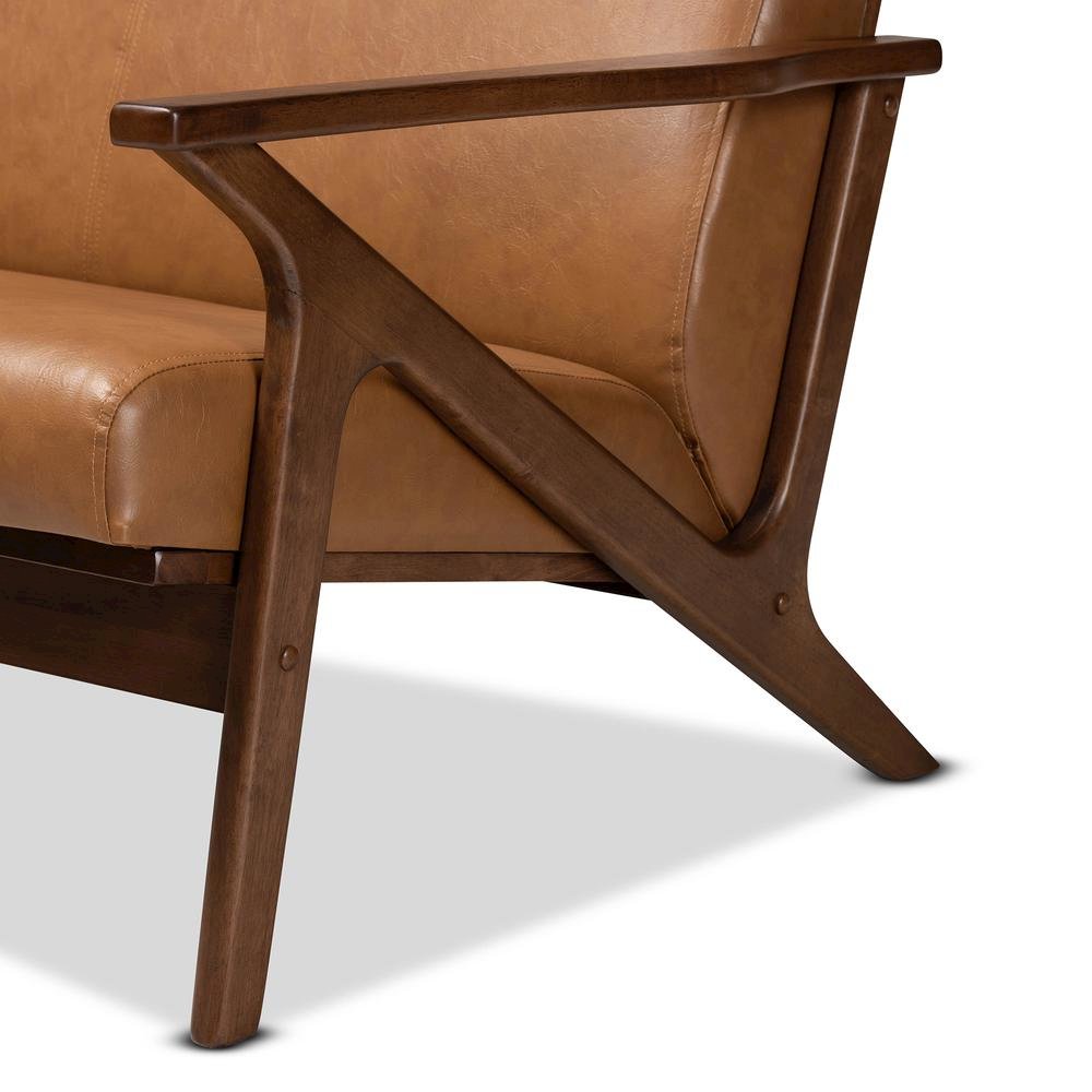 Leather Effect Loveseat. Picture 15