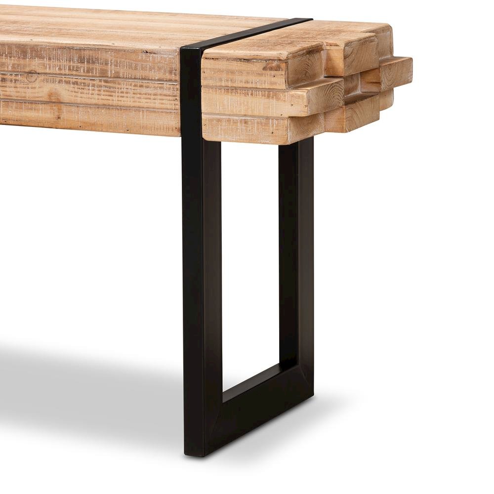 Black Finished Metal Bench. Picture 12