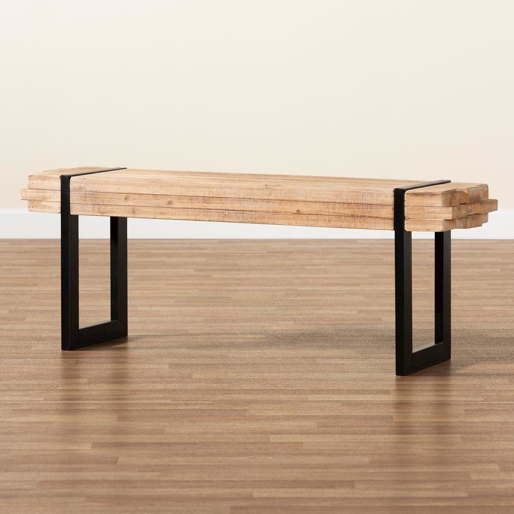 Black Finished Metal Bench. Picture 15