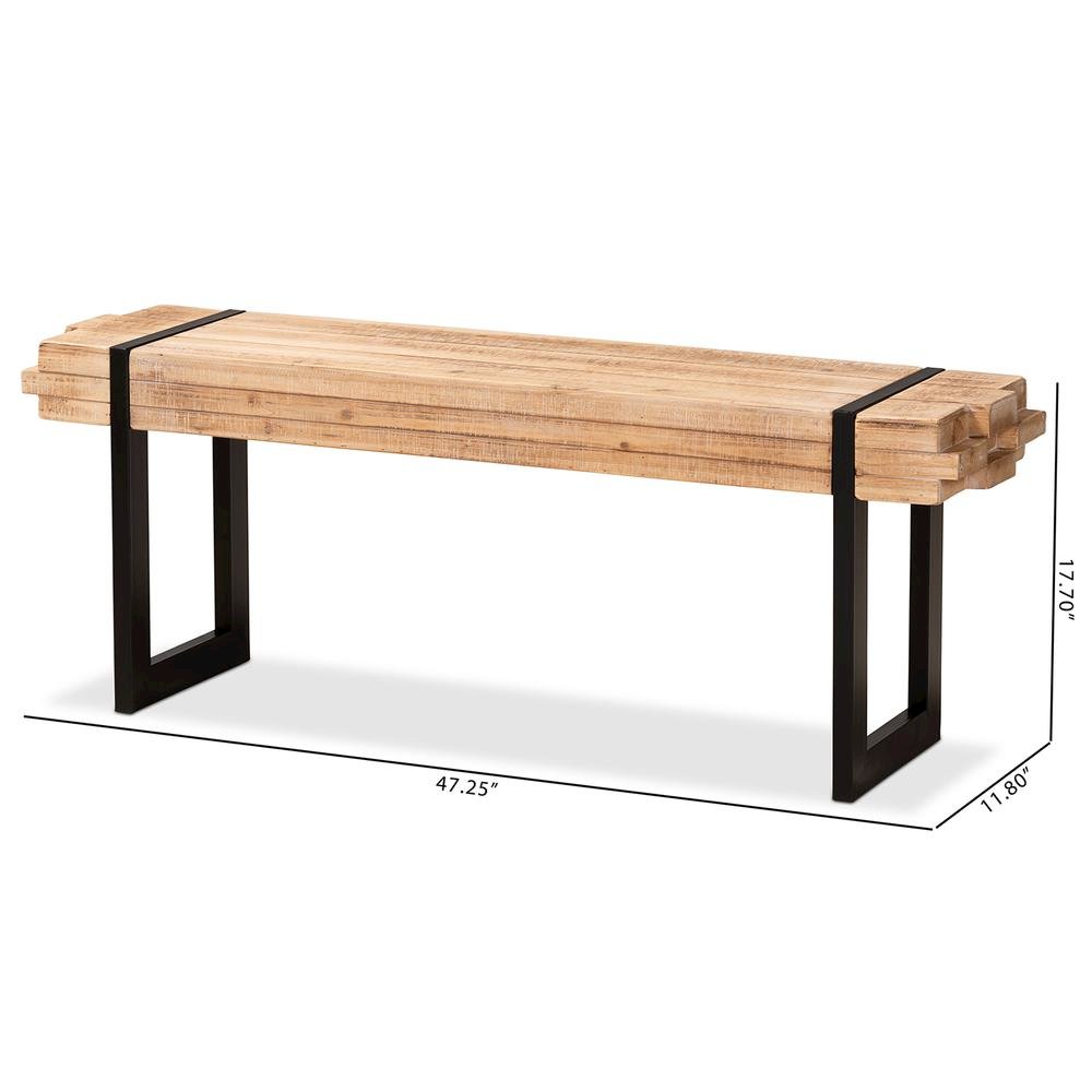 Black Finished Metal Bench. Picture 16