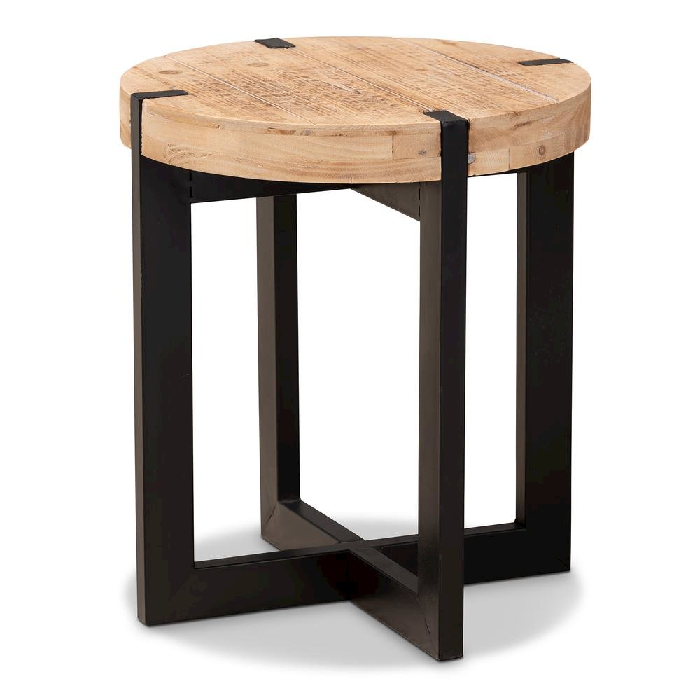 Black Finished Metal End Table. Picture 7
