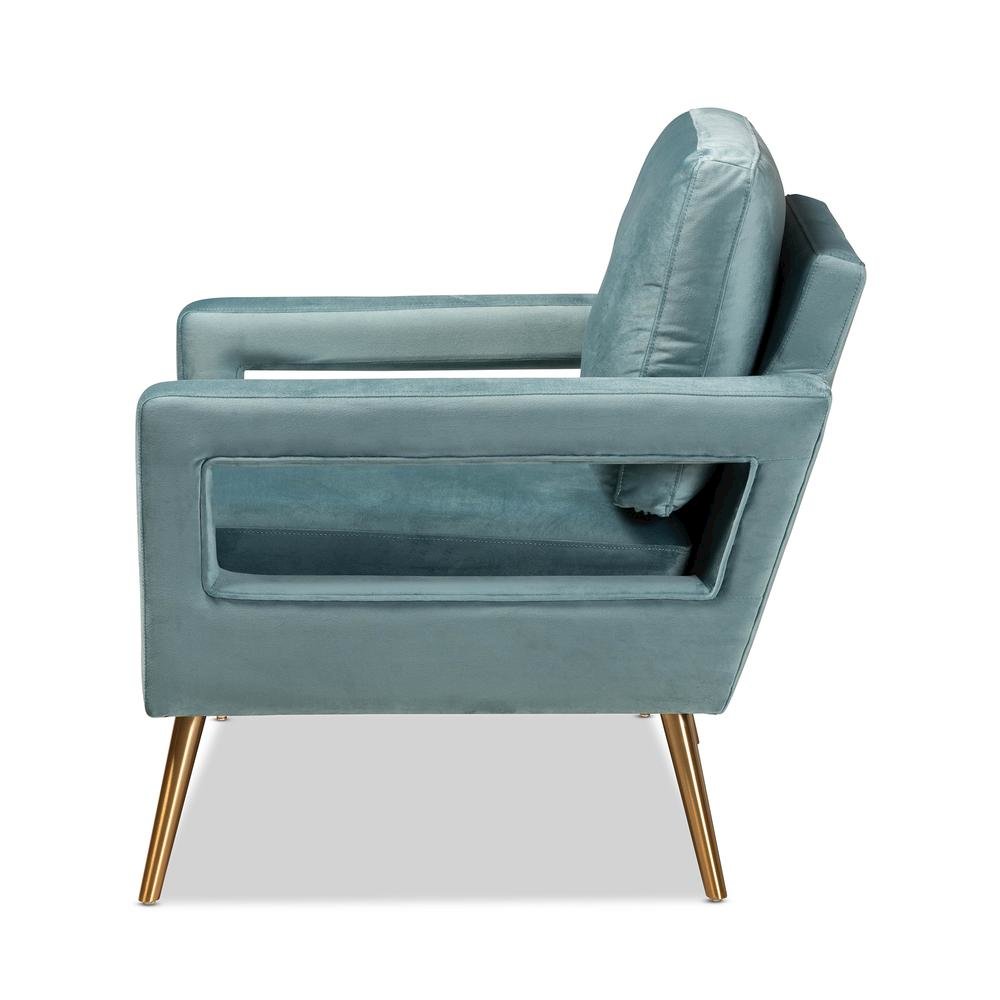 Gold Finished Armchair. Picture 12