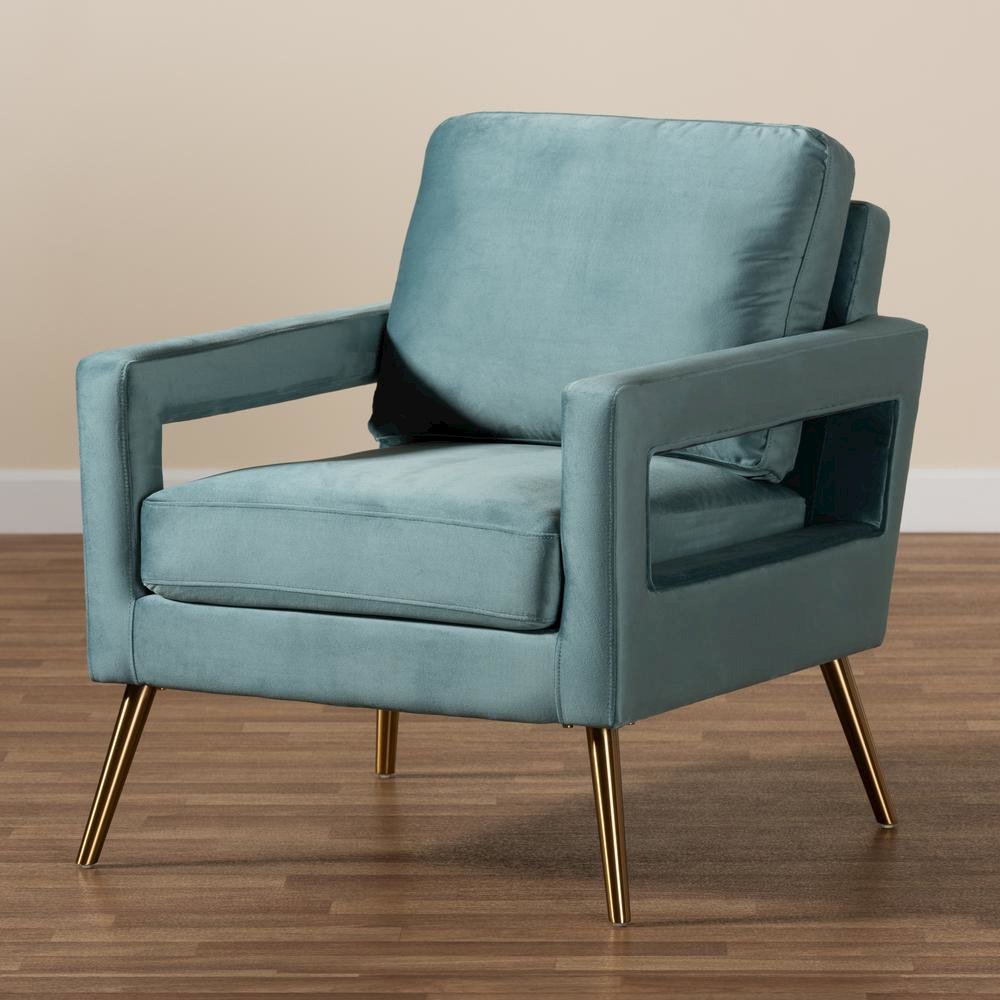 Gold Finished Armchair. Picture 17
