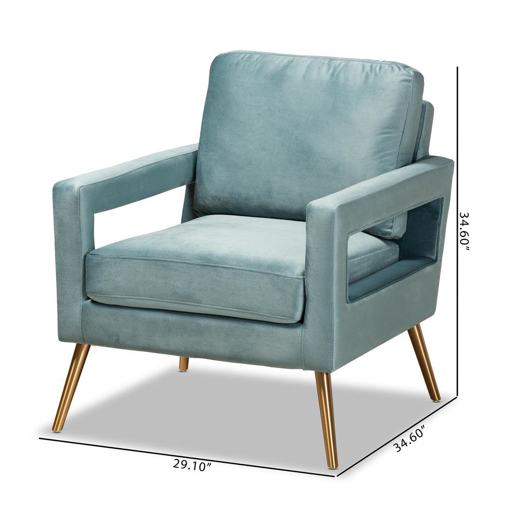 Gold Finished Armchair. Picture 18