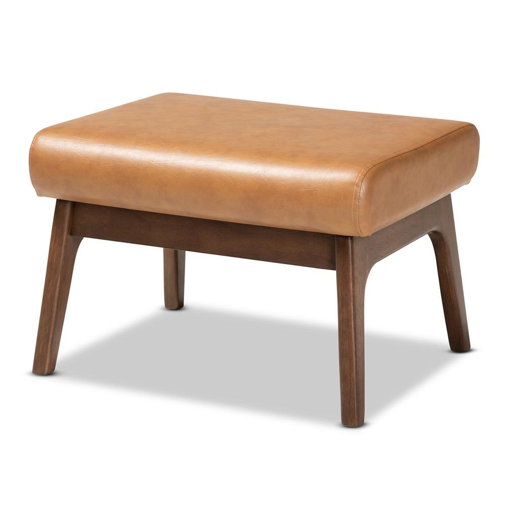 Leather Effect Ottoman. Picture 10