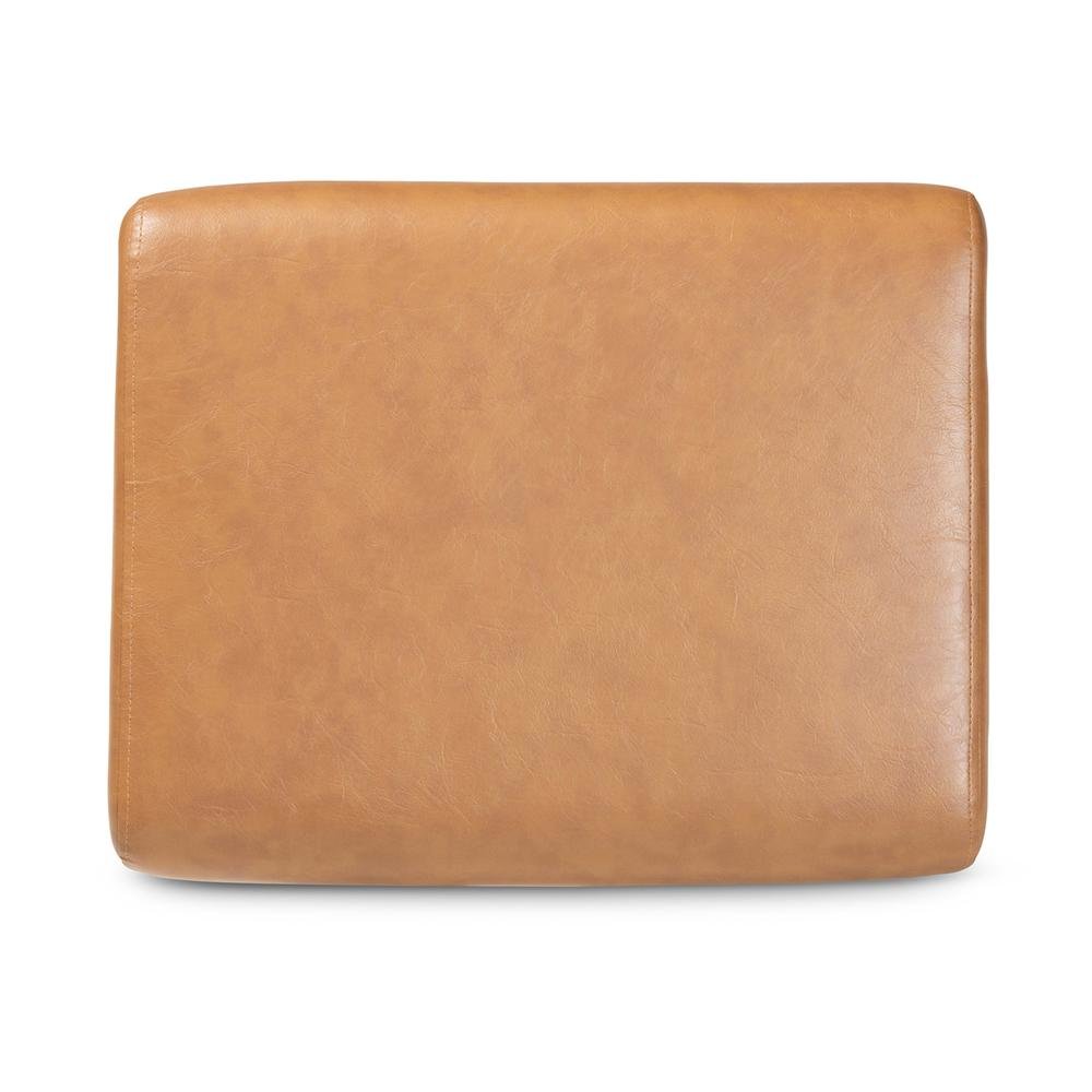 Leather Effect Ottoman. Picture 13