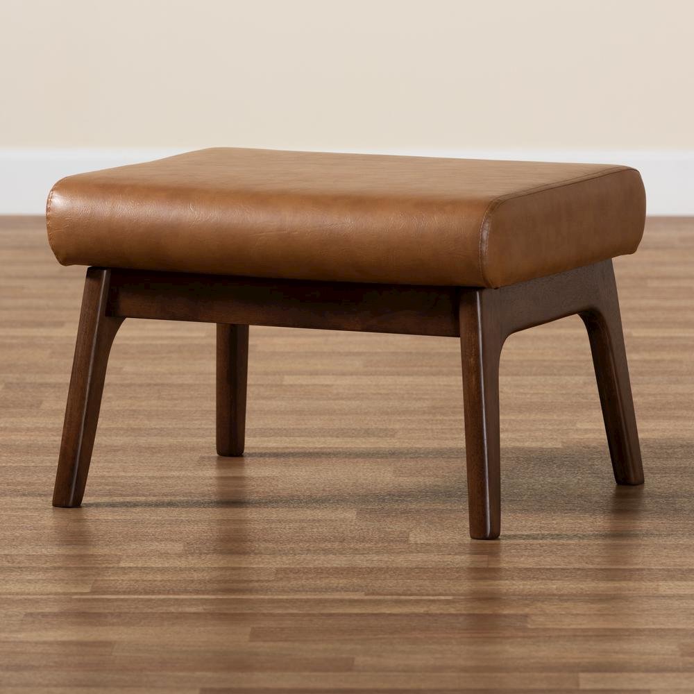 Leather Effect Ottoman. Picture 17