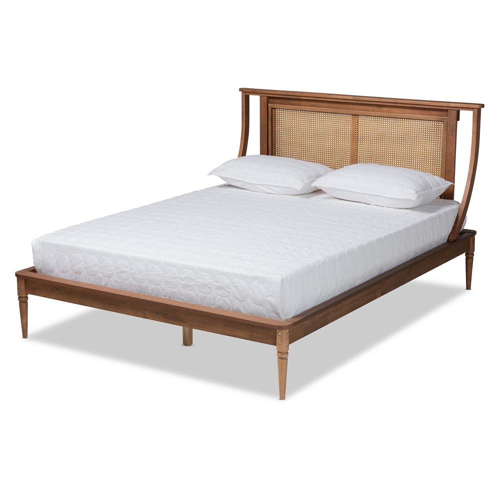 Synthetic Rattan Full Size Platform Bed. Picture 12