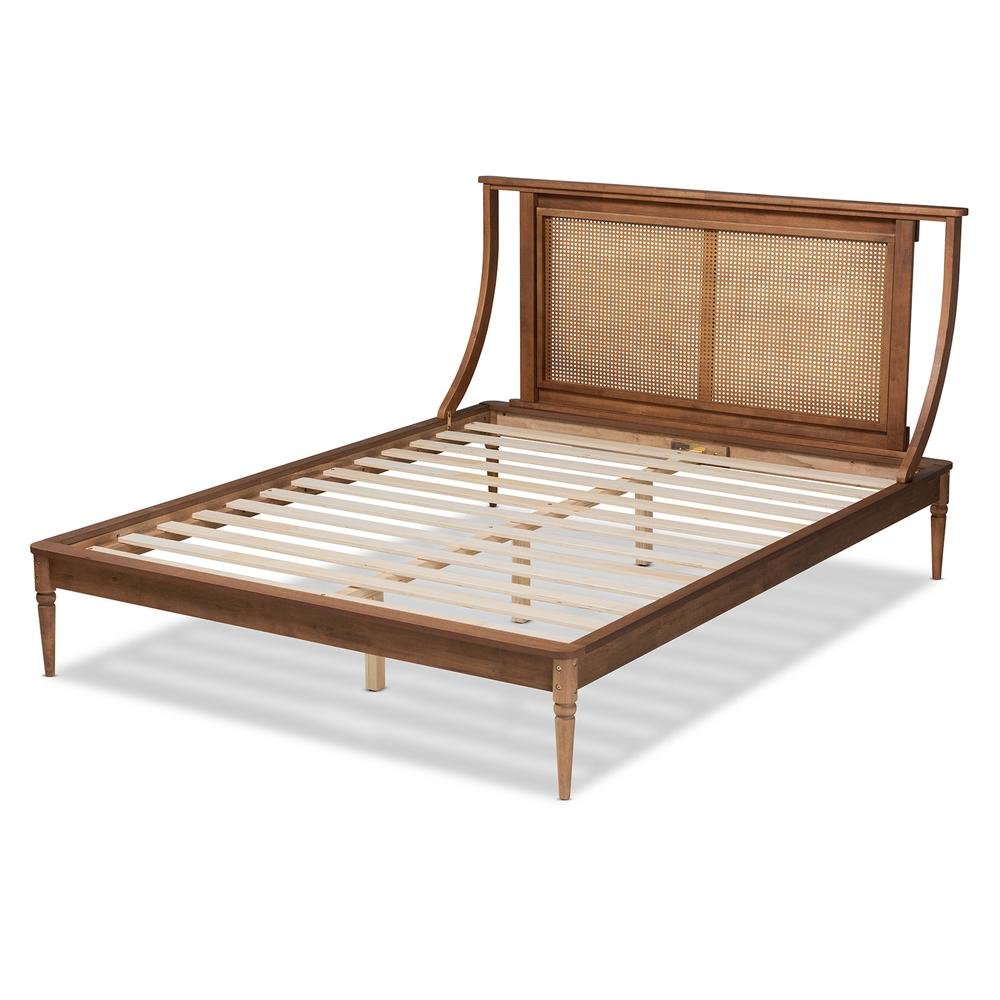 Synthetic Rattan Full Size Platform Bed. Picture 14