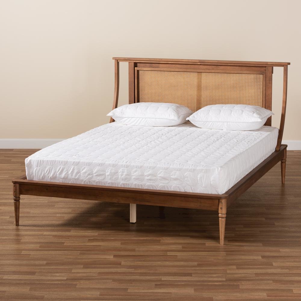 Synthetic Rattan Full Size Platform Bed. Picture 19