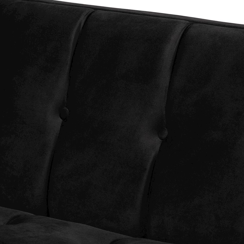 Button Tufted Sofa with Gold-Tone Frame. Picture 15