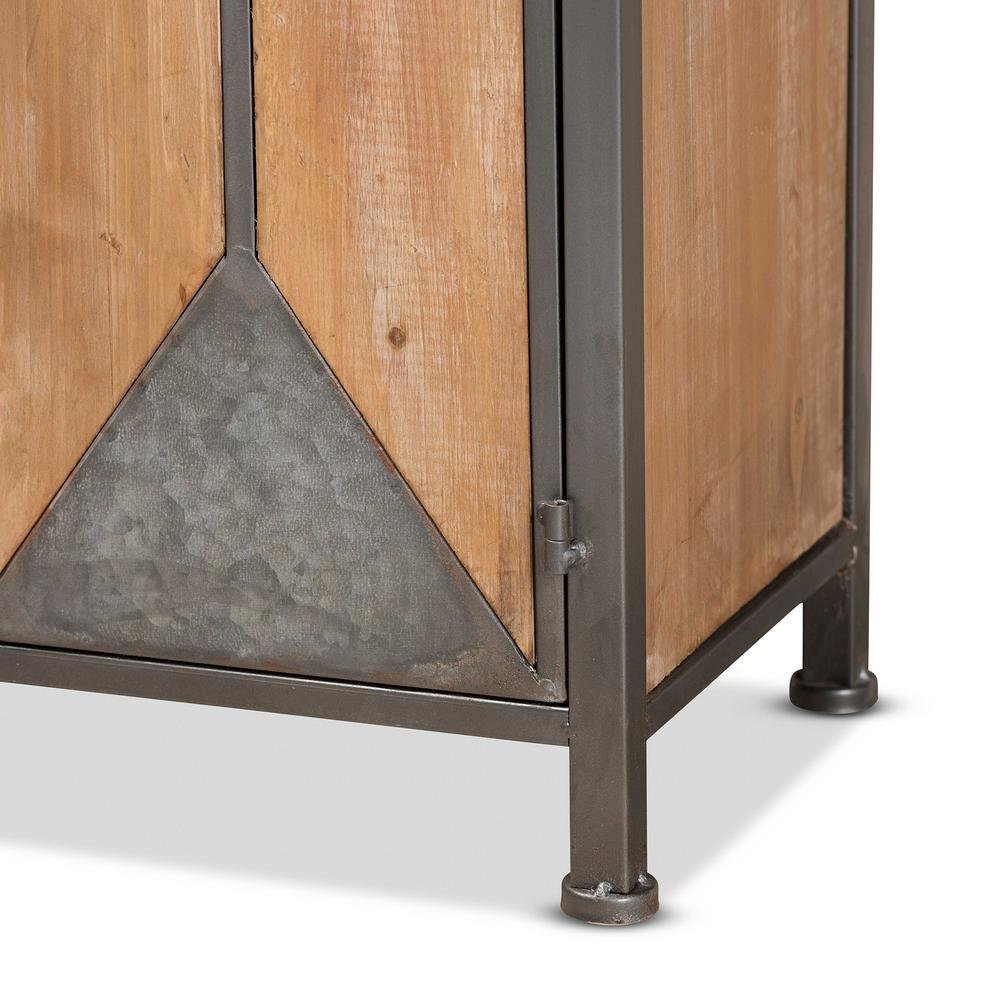 Whitewashed Oak Brown Finished Wood 3-Drawer Accent Storage Cabinet. Picture 15