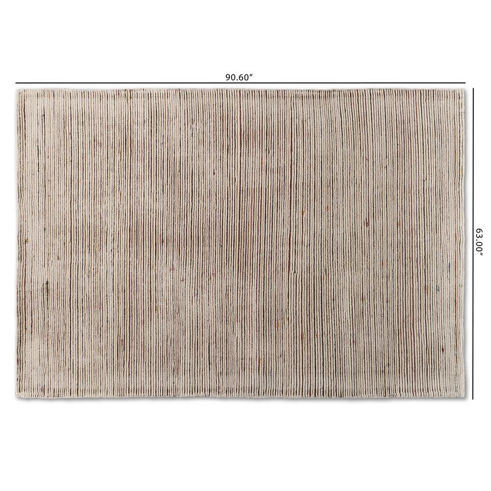 Finsbury Modern and Contemporary Multi-Colored Hand-Tufted Wool Blend Area Rug. Picture 8