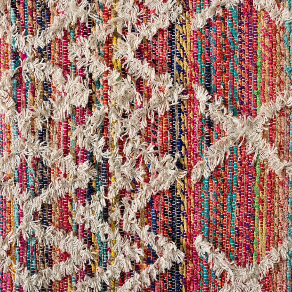 Graydon Modern and Contemporary Multi-Colored Handwoven Fabric Blend Area Rug. Picture 6