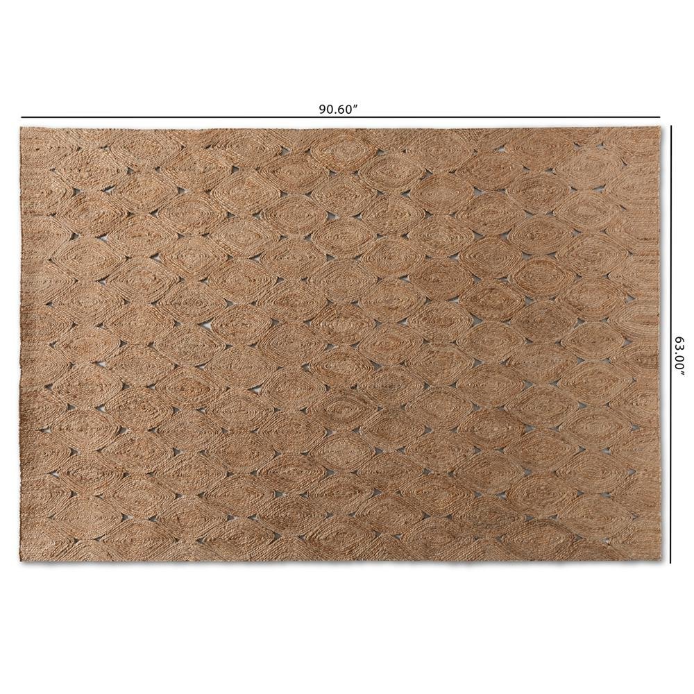 Baxton Studio Addis Modern and Contemporary Handwoven Hemp Area Rug. Picture 8