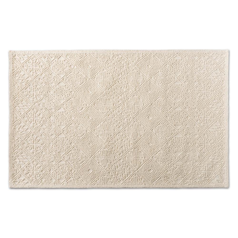 Baxton Studio Meltem Modern and Contemporary Ivory Handwoven Wool Area Rug. Picture 5