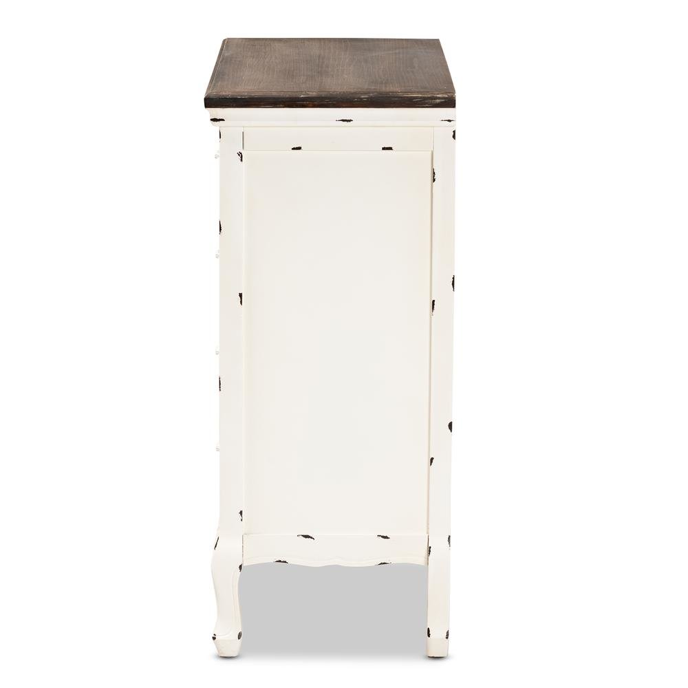 Antique White Finished Wood 5-Drawer Storage Cabinet. Picture 15