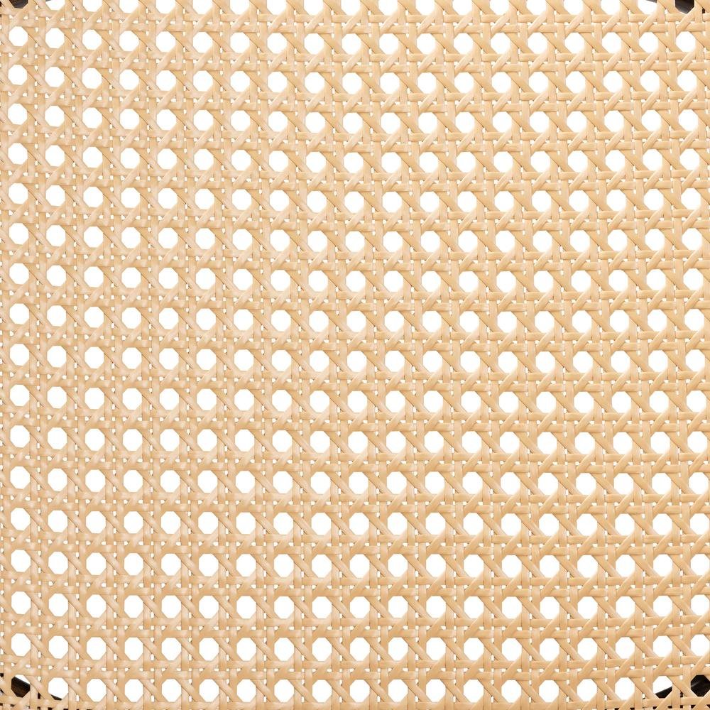 Dark Brown Finished Metal and Synthetic Rattan 2-Piece Outdoor Dining Chair Set. Picture 16