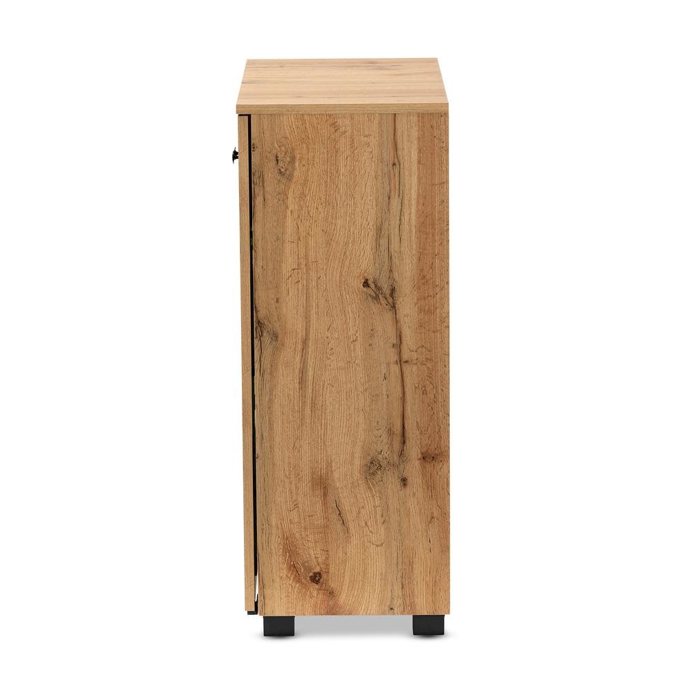 Oak Brown Finished Wood 2-Door Storage Cabinet with Glass Doors. Picture 13