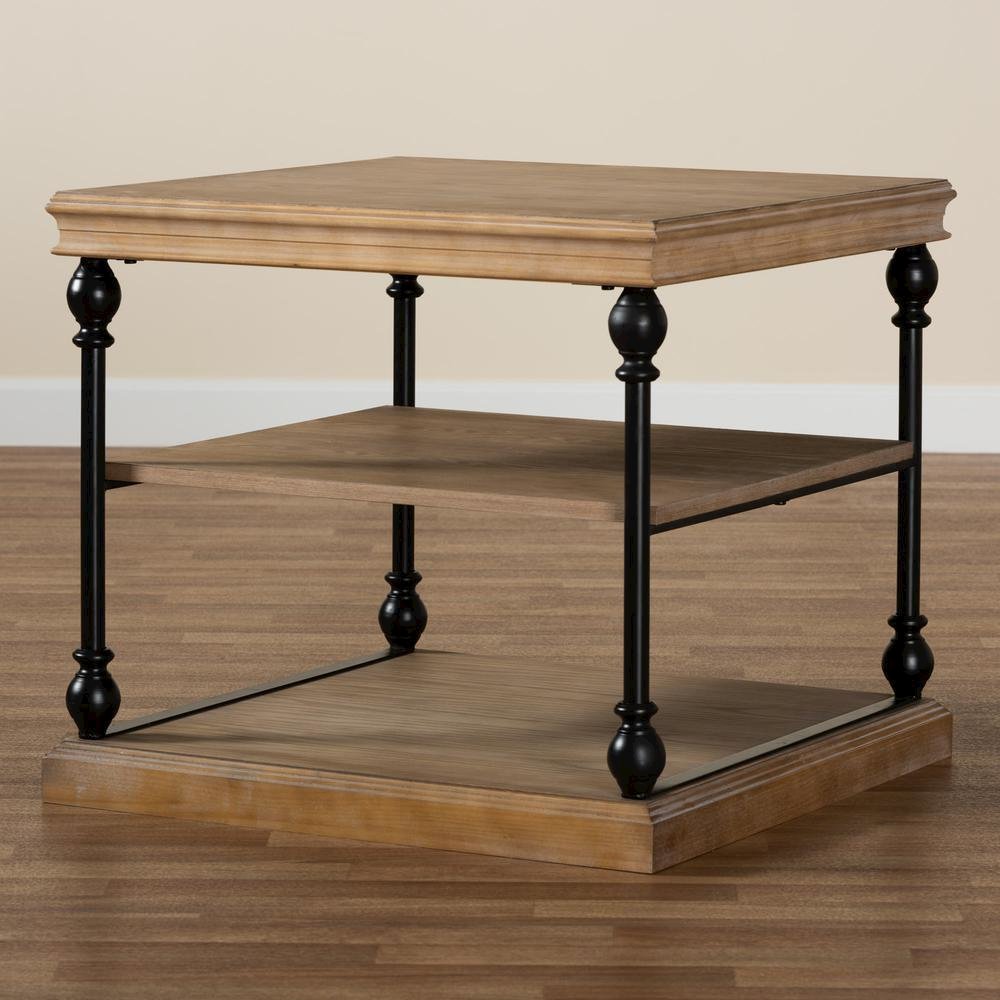 Black Metal 3-Tier End Table. Picture 15