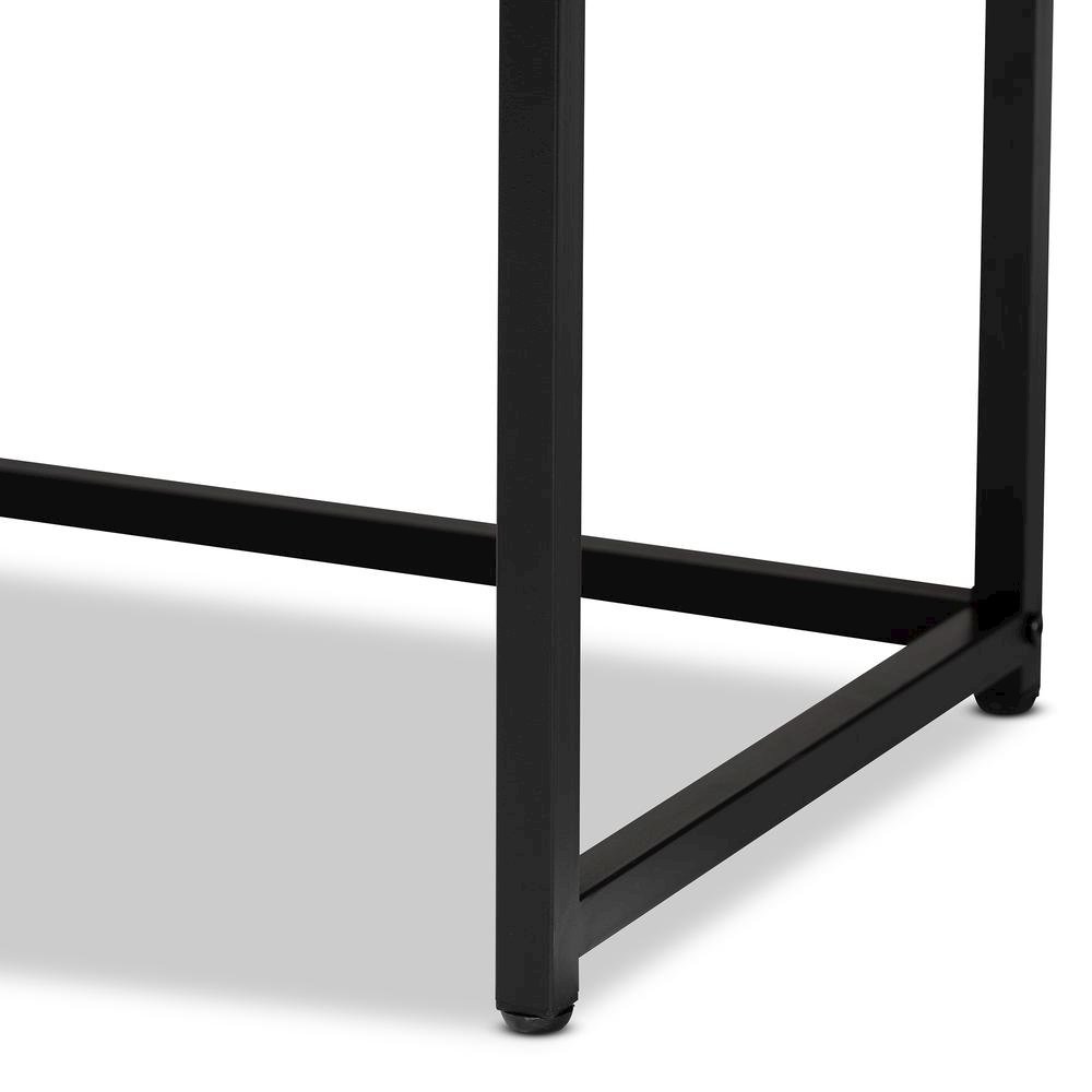 Black Metal 2-Door Storage Cabinet with Natural Rattan. Picture 17