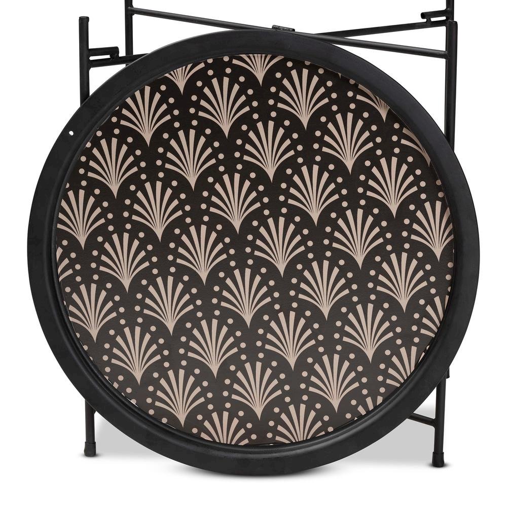 Baxton Studio Ivana Modern and Contemporary Black Finished Metal Plant Stand. Picture 11