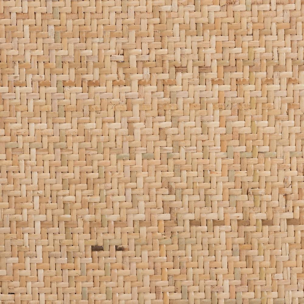 Brown Woven Rattan and Black Wood 2-Piece Cane Dining Chair Set. Picture 14
