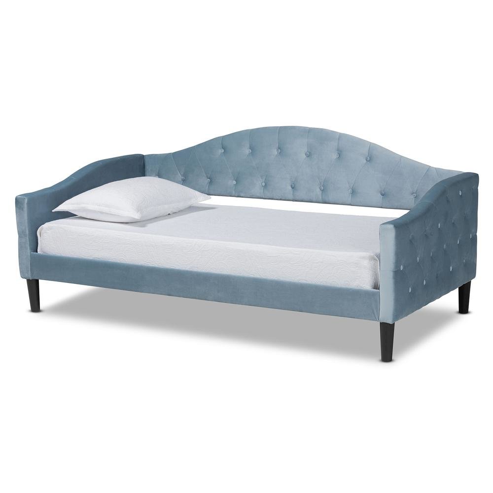 Dark Brown Finished Wood Twin Size Daybed. Picture 11