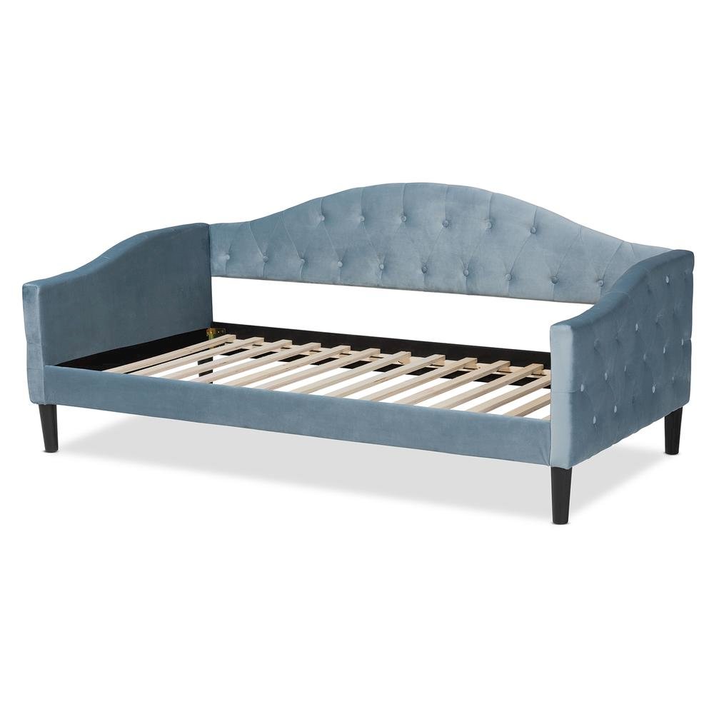 Dark Brown Finished Wood Twin Size Daybed. Picture 13