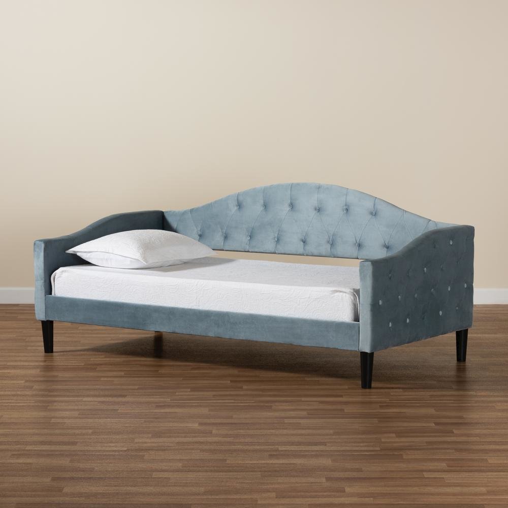 Dark Brown Finished Wood Twin Size Daybed. Picture 18