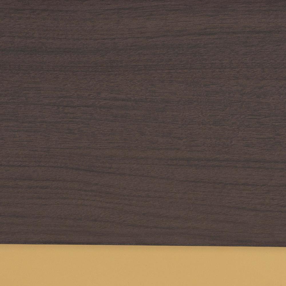 Glam and Luxe Two-Tone Dark Brown and Gold Finished Wood Queen Size Platform Bed. Picture 15