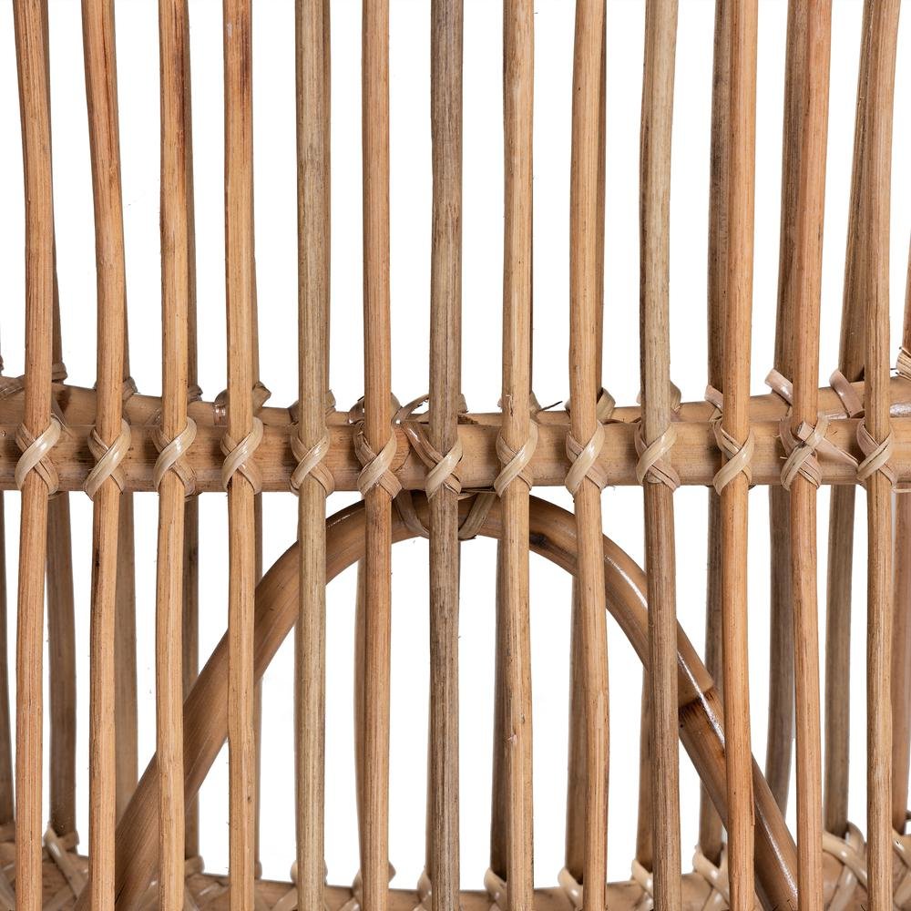 bali & pari Genera Modern Bohemian Natural Rattan Lounge Chair. Picture 17