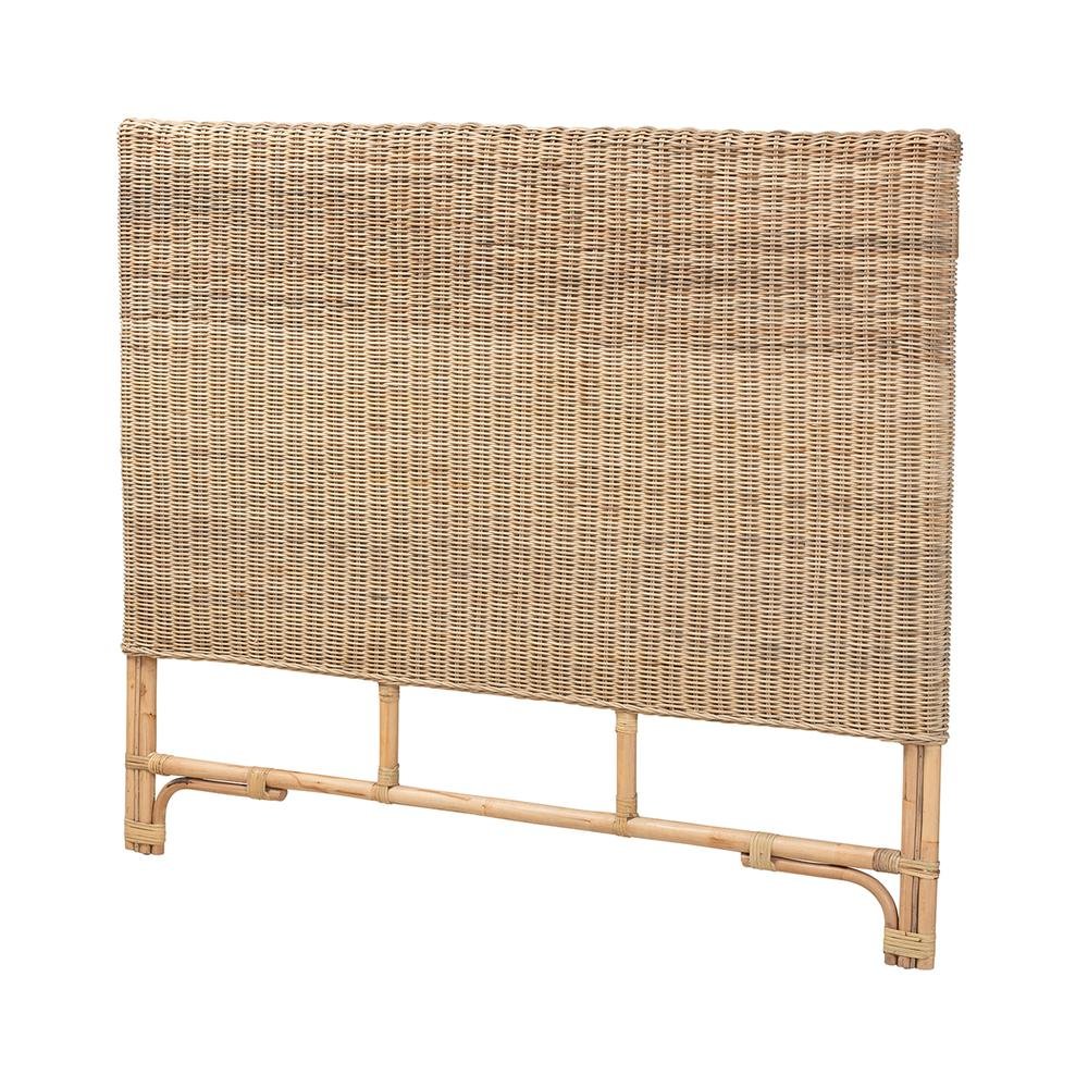 Bohemian Natural Rattan Queen Size Standalone Headboard. Picture 1