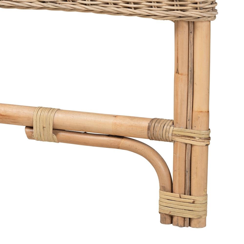 Bohemian Natural Rattan Queen Size Standalone Headboard. Picture 5