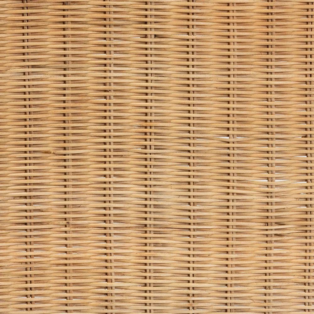 bali & pari Cacaban Modern Bohemian Natural Brown Rattan Accent Bench. Picture 13
