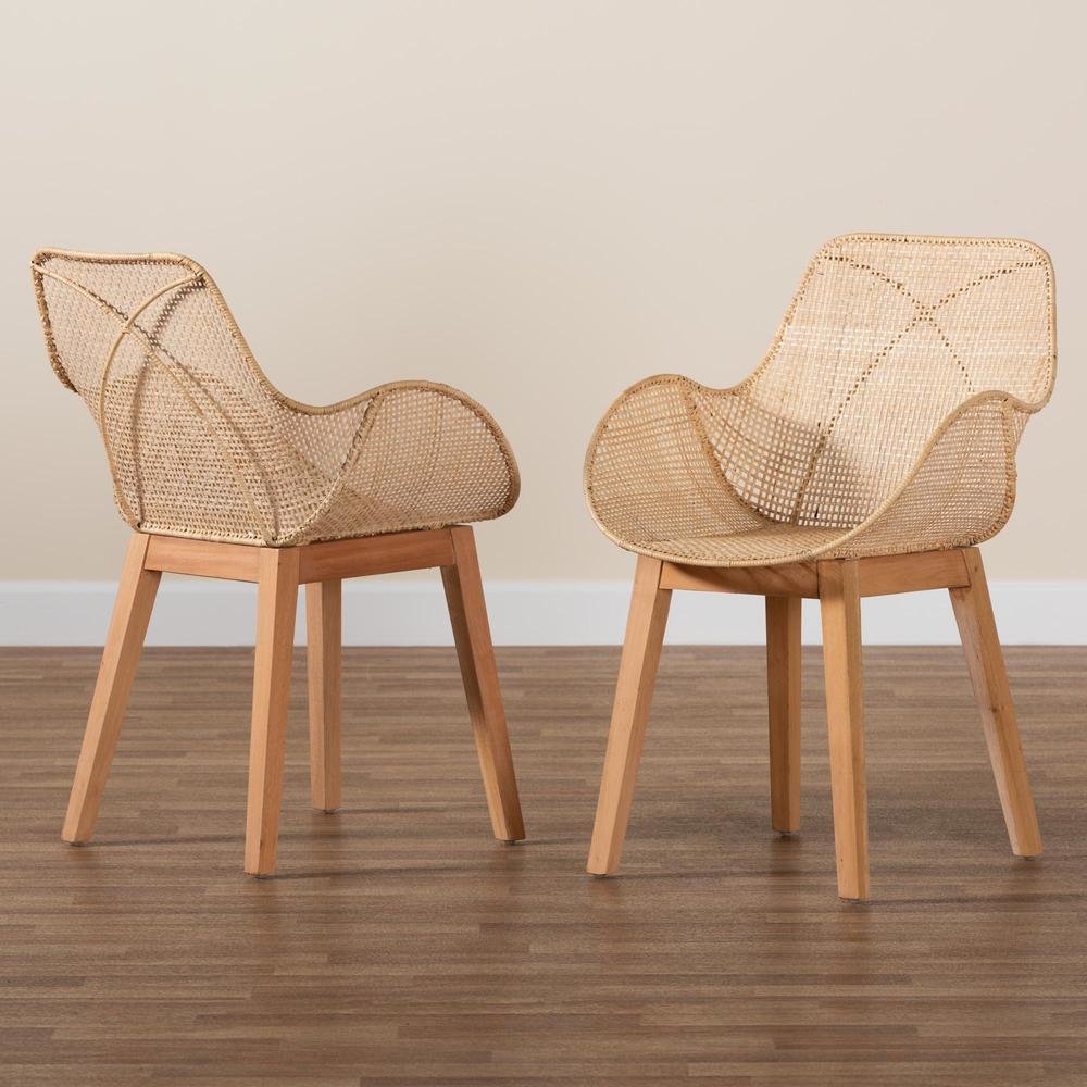 Rattan 2-Piece Dining Chair Set. Picture 17