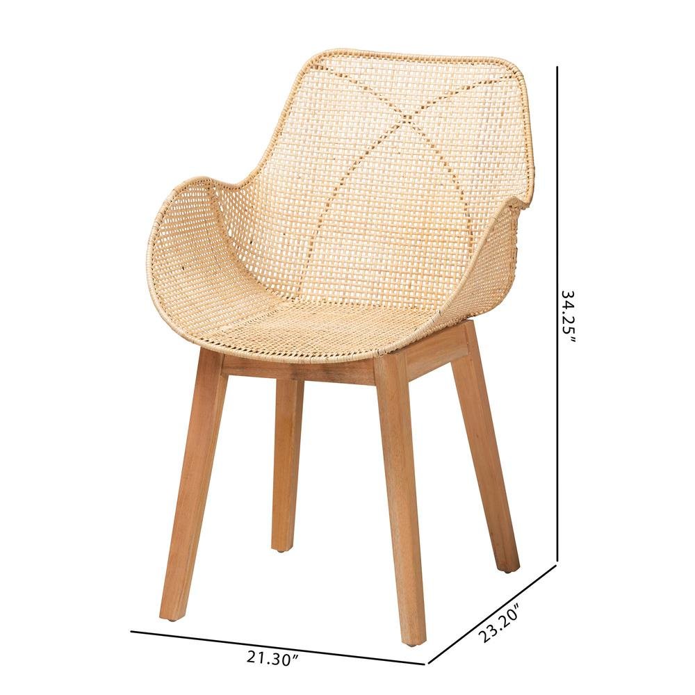 Rattan 2-Piece Dining Chair Set. Picture 18