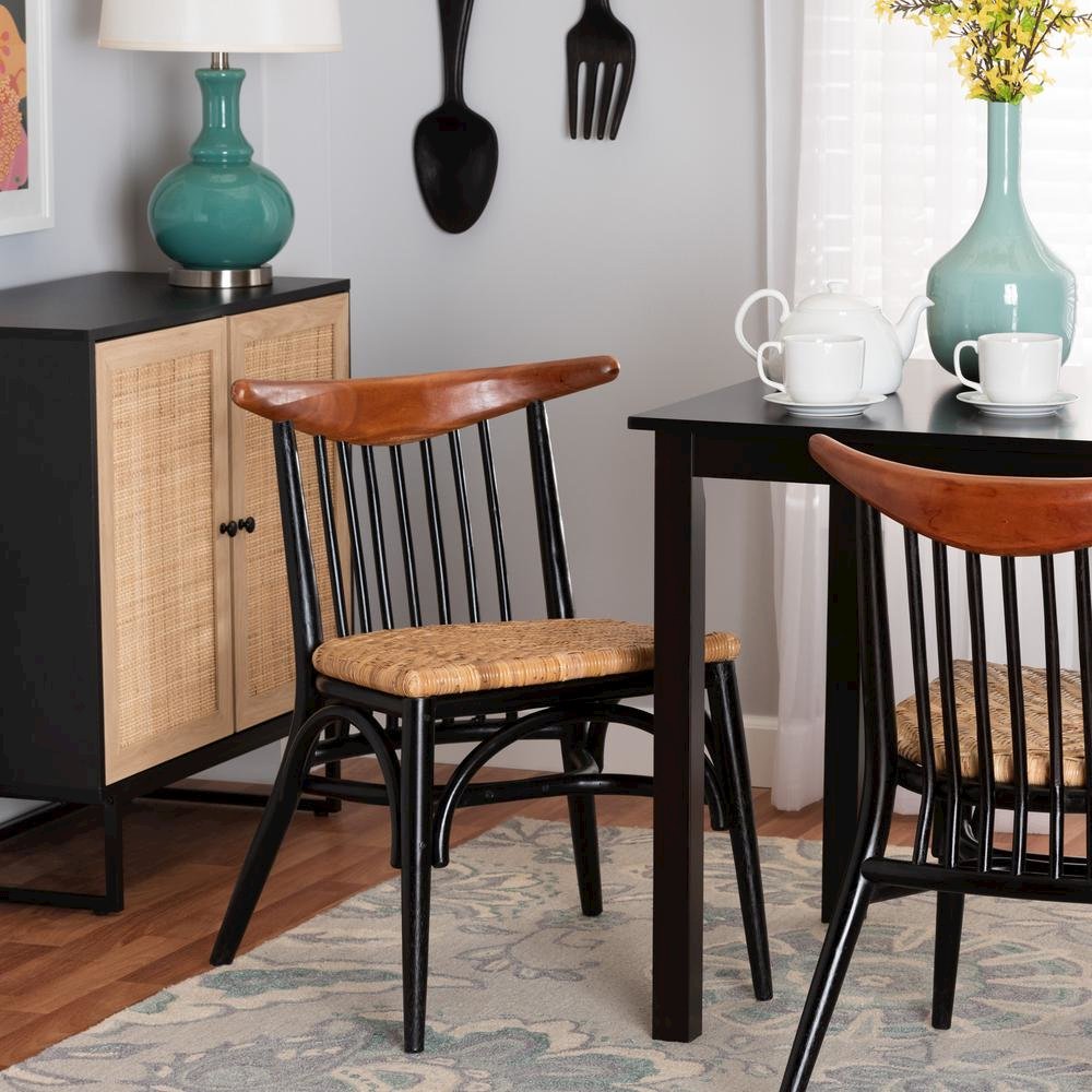 Natural Rattan Dining Chair. Picture 17