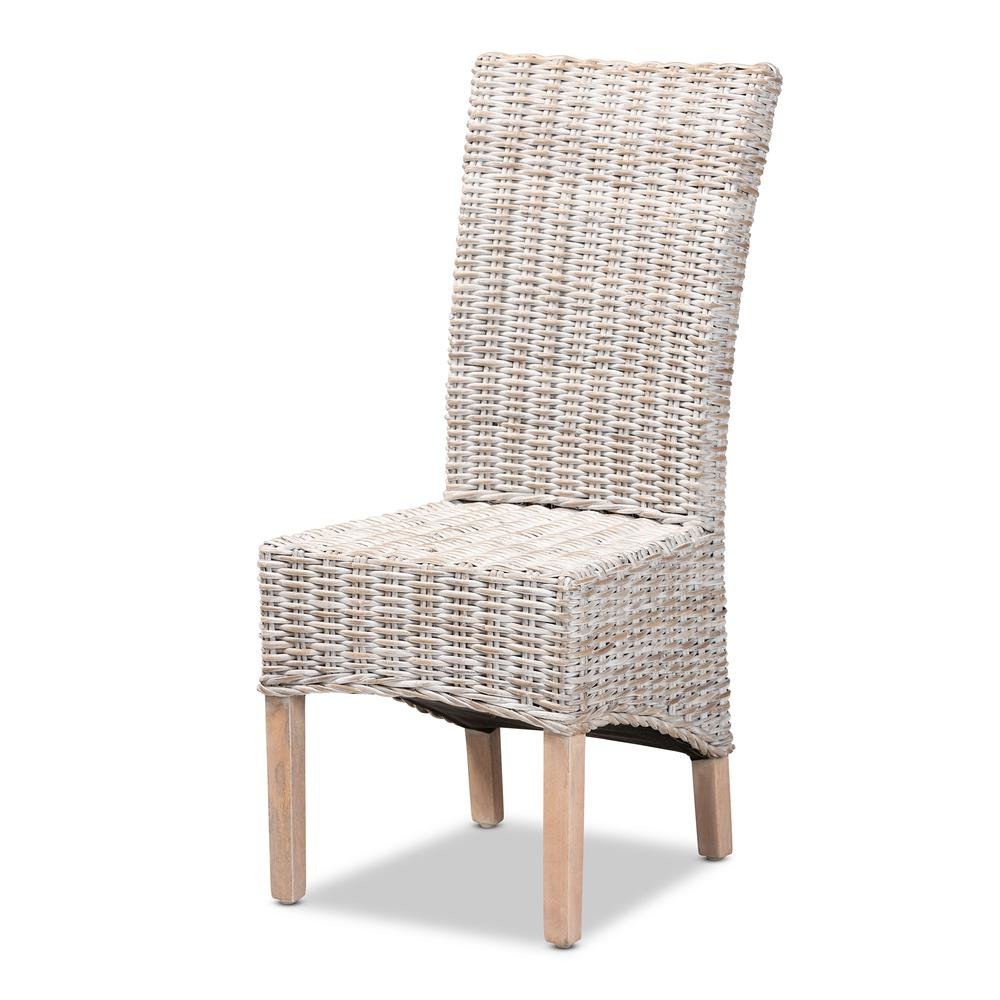 Natural Brown Finished Wood Dining Chair. Picture 11