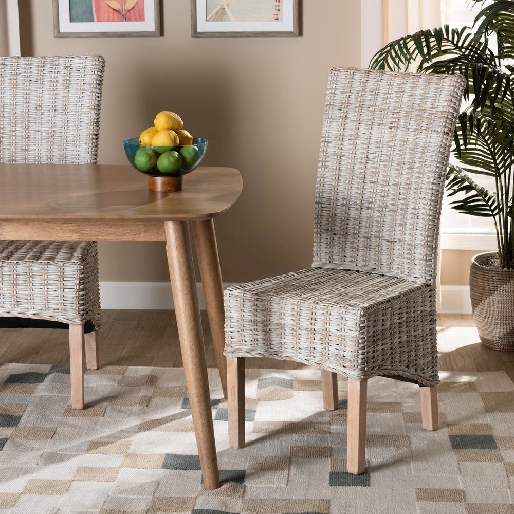 Natural Brown Finished Wood Dining Chair. Picture 18