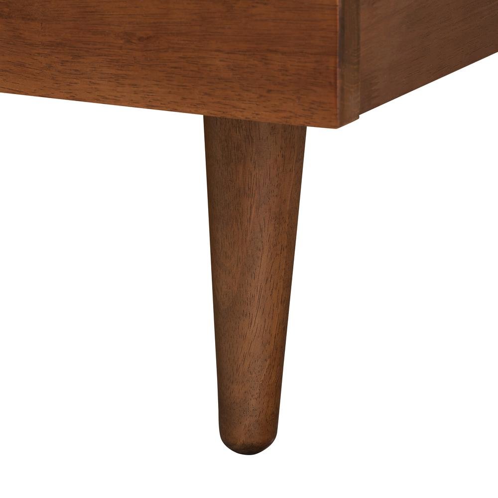 Walnut Finished Wood Queen Size Platform Storage Bed with Built-In Nightstands. Picture 18