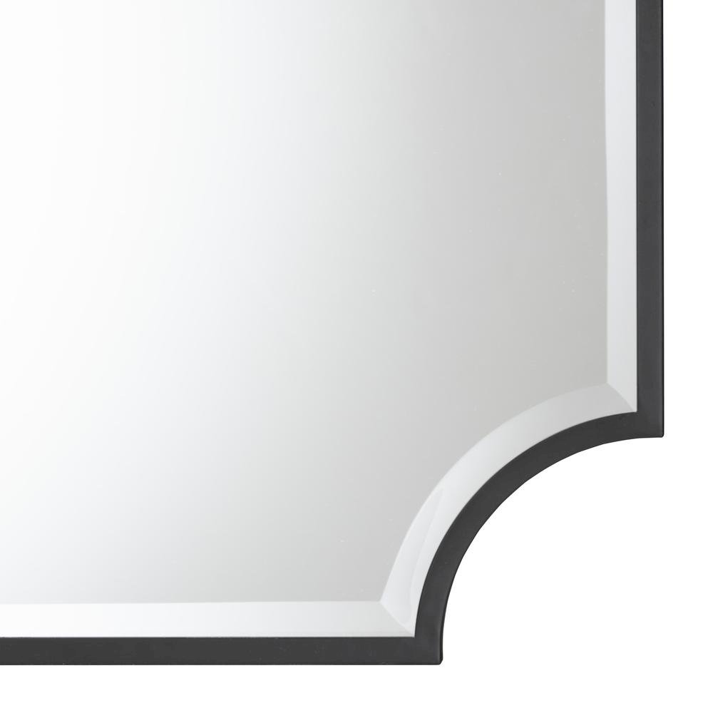 Baxton Studio Parcenet Modern Black Finished Metal Accent Wall Mirror. Picture 8