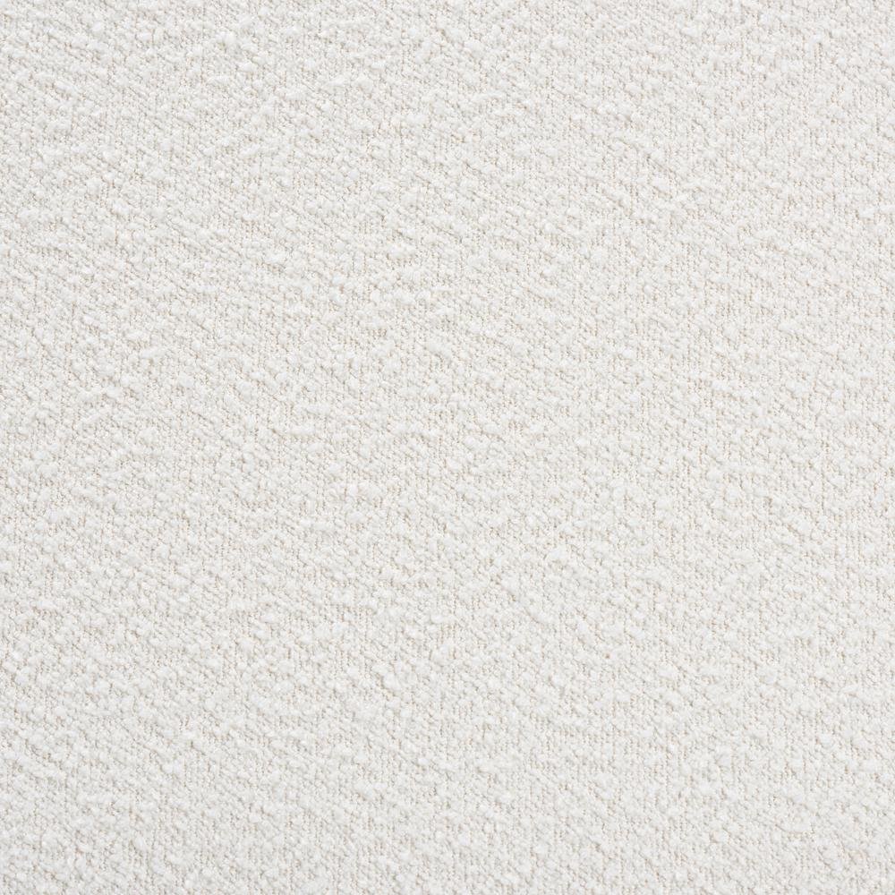 Cream Boucle Fabric and Walnut Brown Finished Wood Sofa. Picture 17