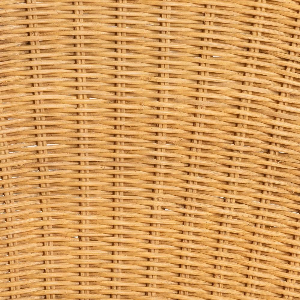 bali & pari Barito Modern Bohemian Natural Brown Rattan Dining Chair. Picture 17