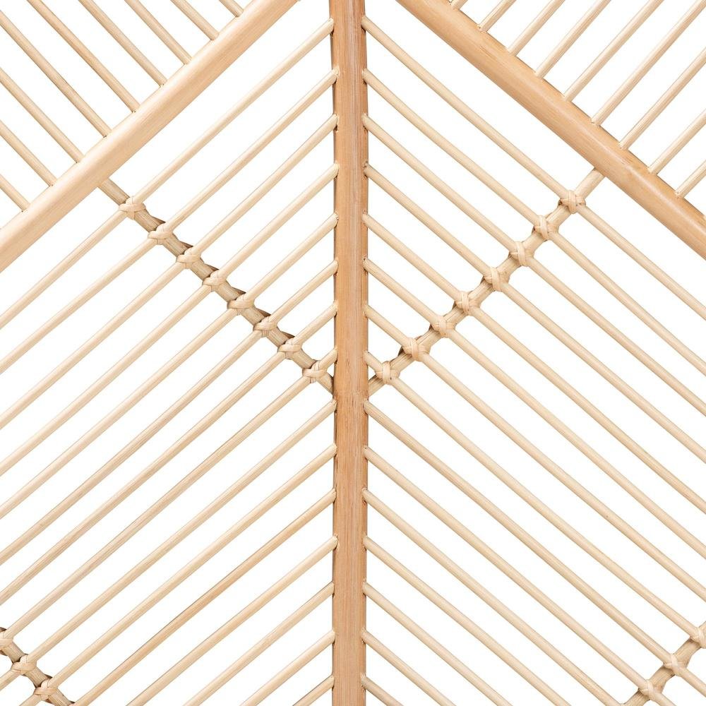 Bohemian Natural Brown Rattan Queen Size Standalone Headboard. Picture 10