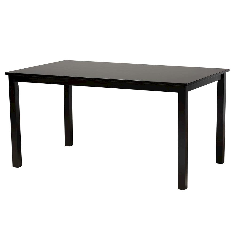 Olympia Modern Beige Fabric and Espresso Brown Finished Wood 7-Piece Dining Set. Picture 13