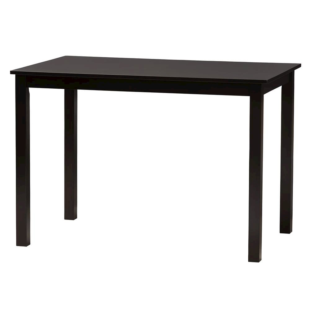 Genesis Modern Beige Fabric and Dark Brown Finished Wood 5-Piece Dining Set. Picture 13