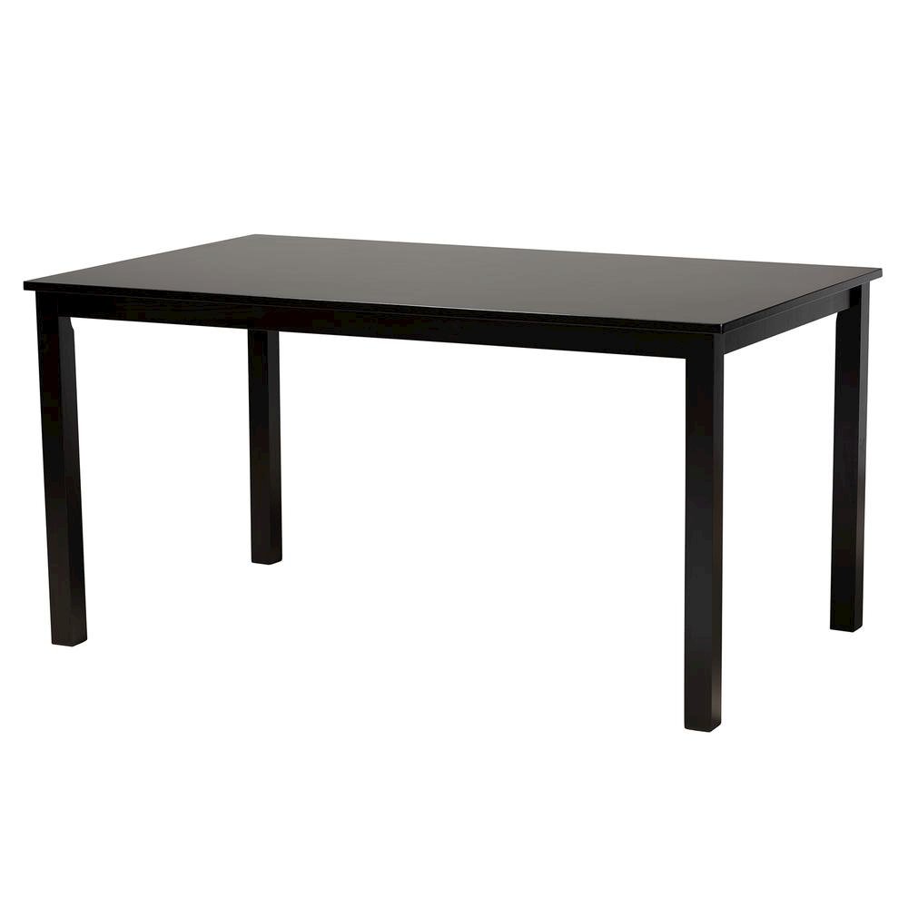 Genesis Modern Grey Fabric and Dark Brown Finished Wood 7-Piece Dining Set. Picture 13